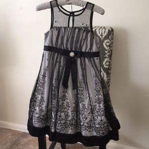 mymichelle dress gown size 12 girls glitter stones
